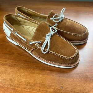 Ernest Hemingway Boat Loafers Sz 11.5 Suede Deck Loafer Shoes Slip On Vibram